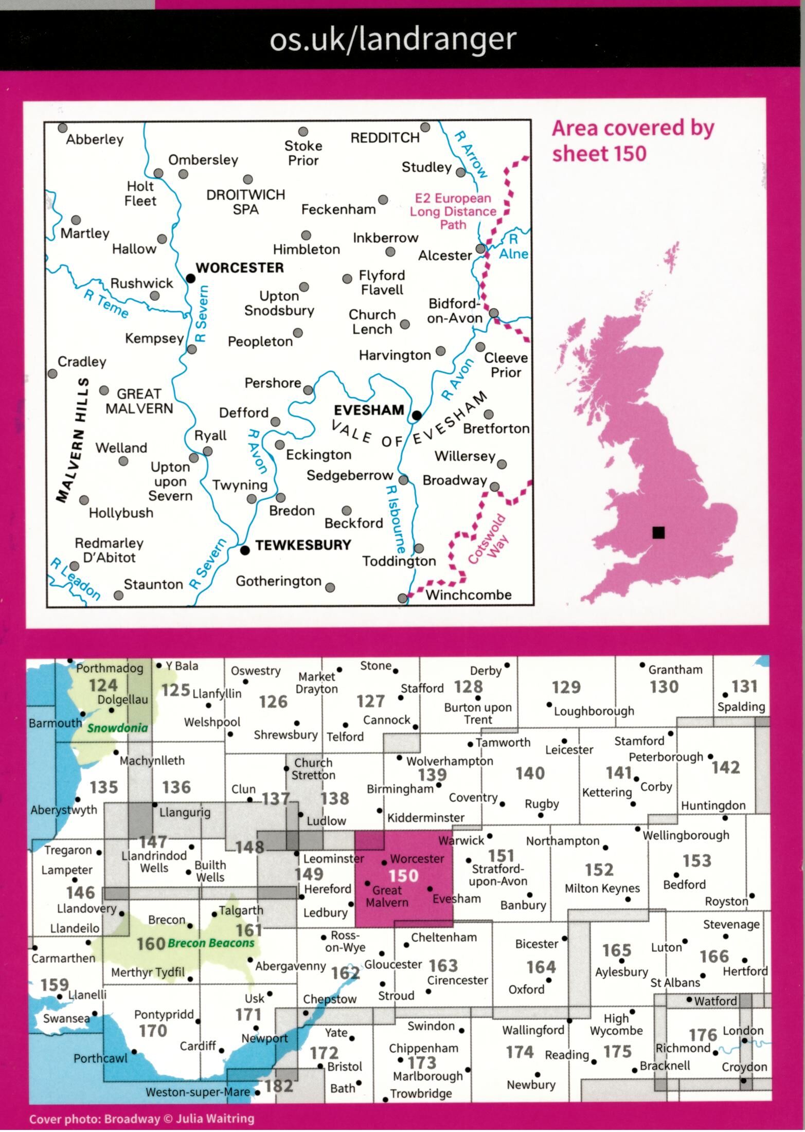 ORDNANCE SURVEY - 150 GB WORCESTER 1 50 000