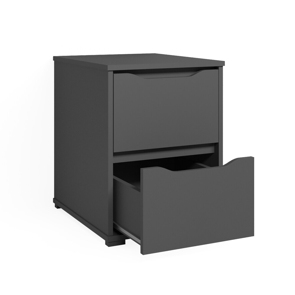 Vicco Kommode Nachtschrank Nachttisch Ruben Anthrazit Schublade Schlafzimmer