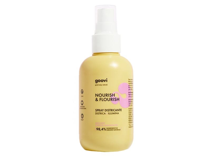 Goovi Haarkur Entwirrungsspray 150 ml Entwirrendes Spray für leichte Kämmbarkeit und Glanz