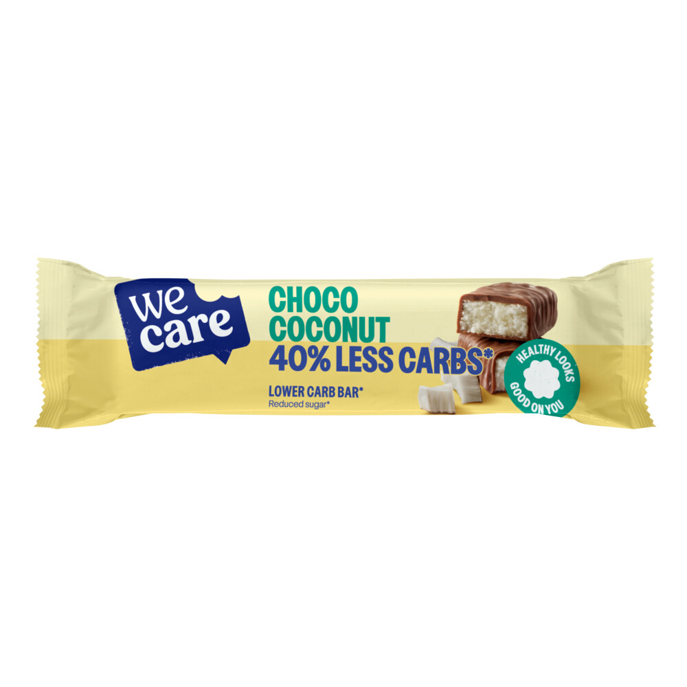 10x WeCare Lower Carb Bar Choco Coconut35 gr