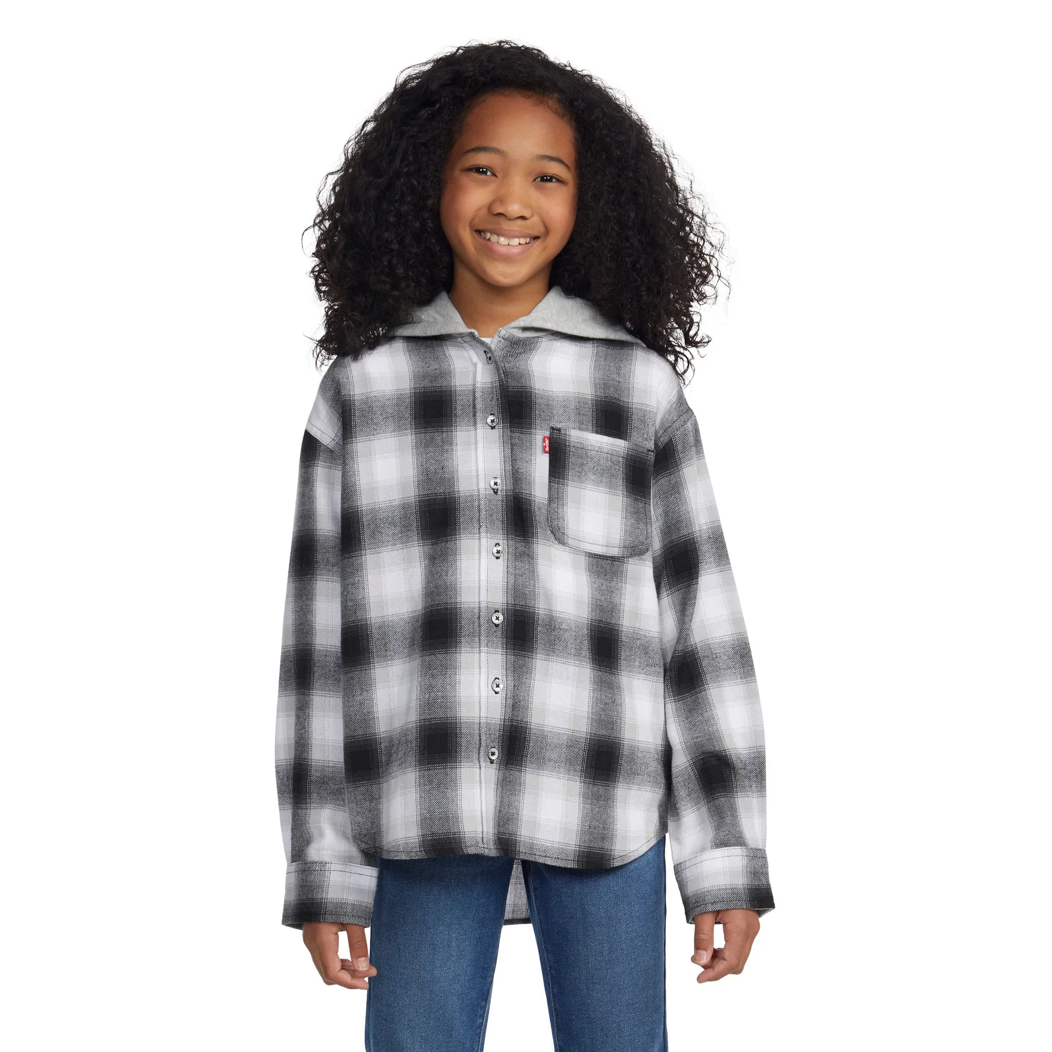 Levi's Chemise Carreaux Capuche 7-16ans