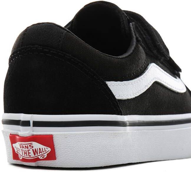 Vans Youth Ward V Suede Canvas Jongens Sneakers Black White