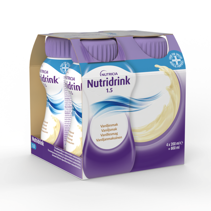 Nutridrink næringsdrikk vanilje 4x200 ml