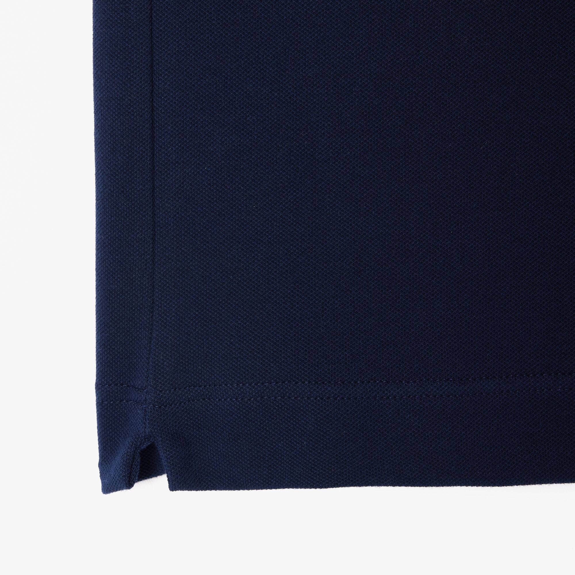 Smart Paris Poloshirt aus Baumwolle mit Stretch mit Kontrastrand Kurze Ärmel - Blau - Lacoste - Herren