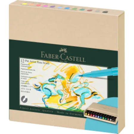 Faber-Castell Tuschestift Pitt Artist Pen B 12er A.box