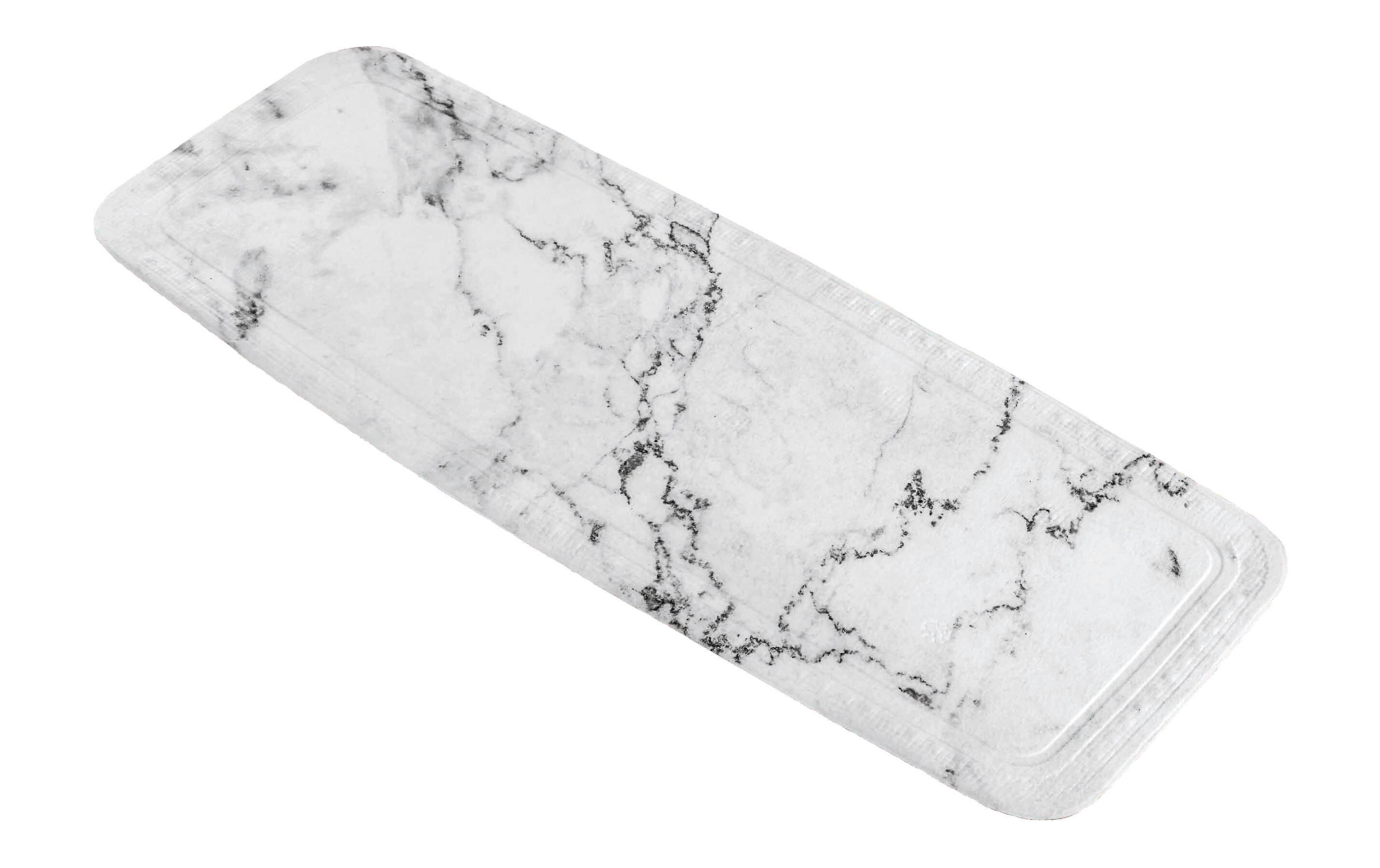 Badewanneneinlage Marble 36 x 92 cm, Grau-Marmor/WeissDuschwanneneinlage