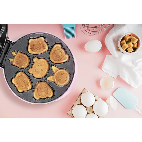 Mini gaufrier 7 animaux 700 W Sweet Dreams rose Bestron