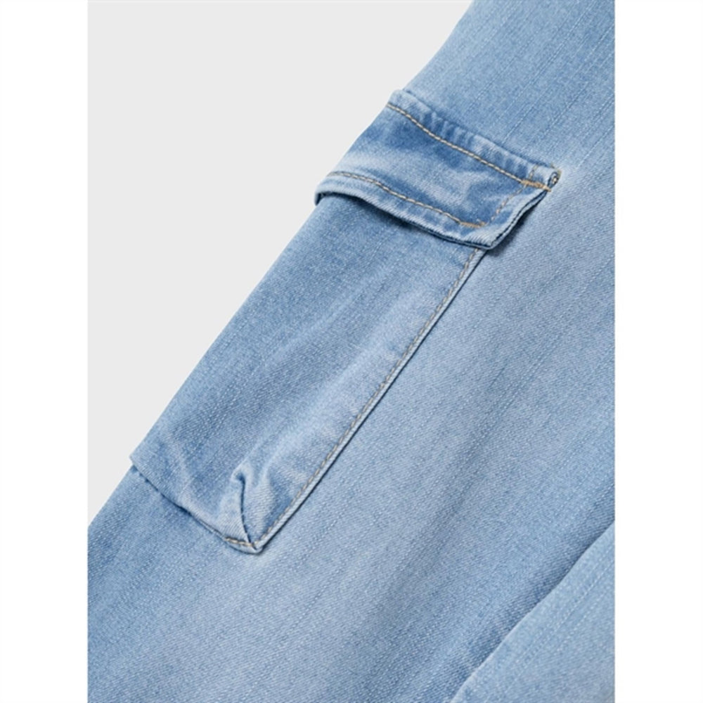 Medium Blue Denim Ben Baggy Cargo Jeans Noos