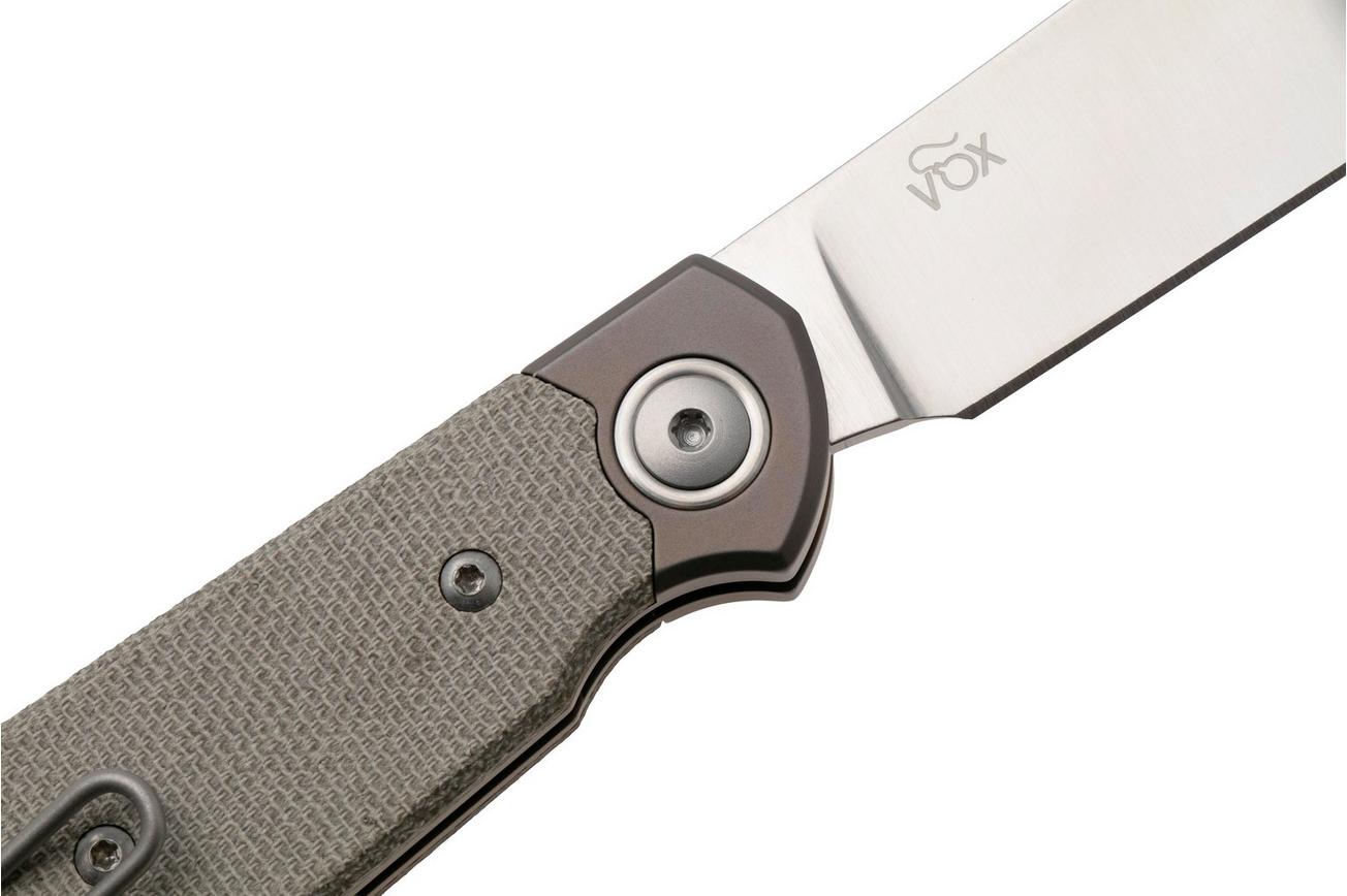 MKM Jacques JQ-TGC, Satin CPM MagnaCut, Green Canvas Micarta zakmes, Jesper Voxnaes design