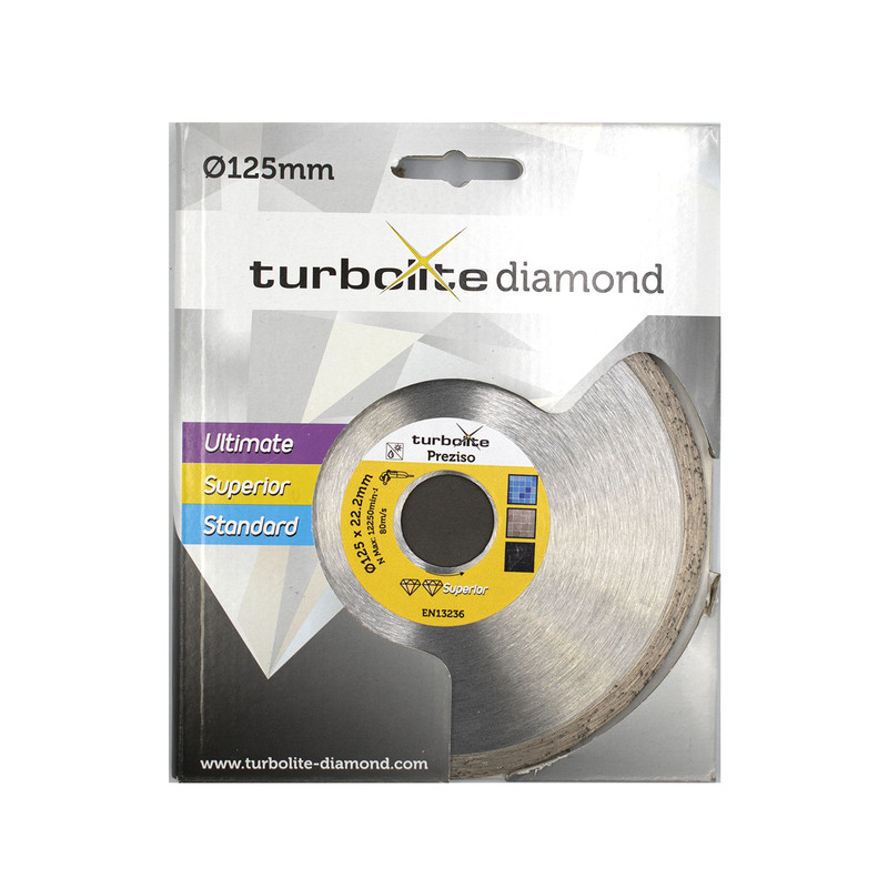 Turbolite Superior Preziso diamantschijf tegels 125x22,2x1,9mm