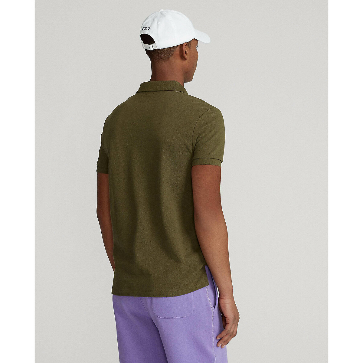POLO RALPH LAUREN<br>Polo slim fit confeccionado em piqué de algodão