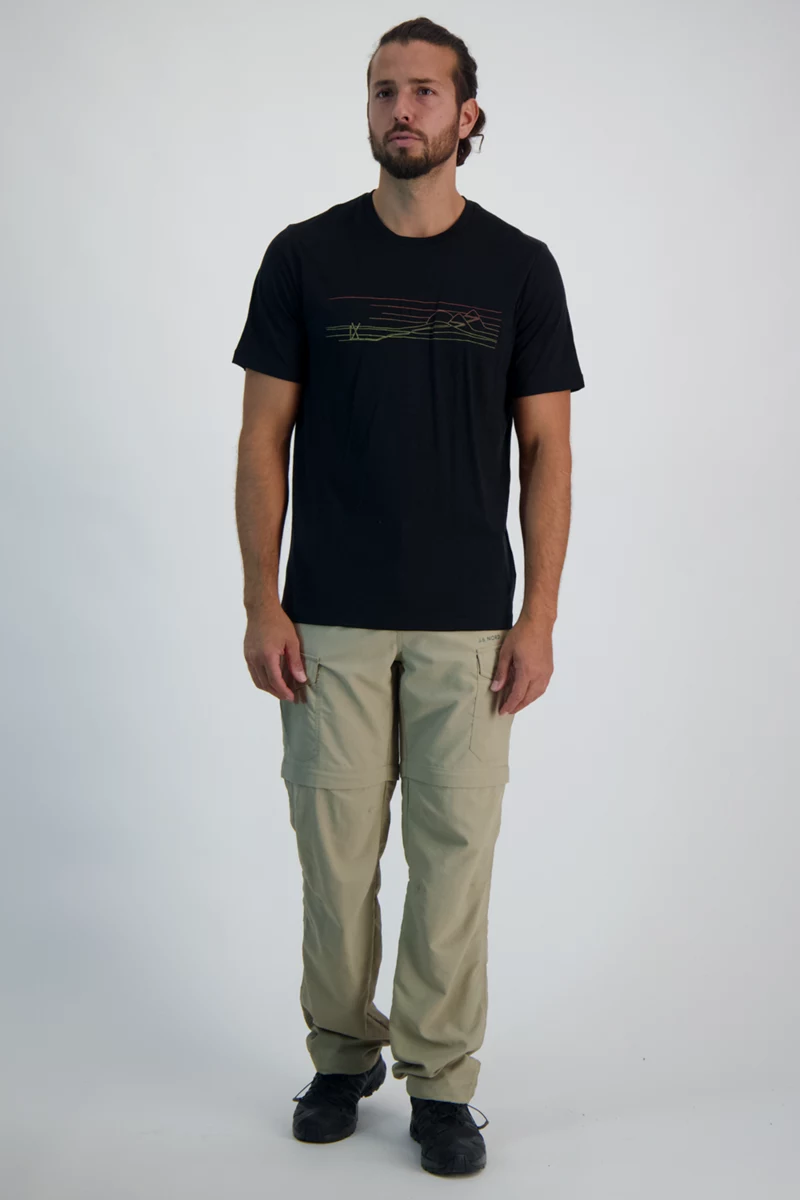 icebreaker Merino Tech Lite II Ski Stripes Herren T-Shirt