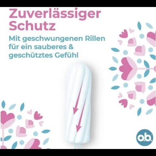 (1 Pack à 16 Stk.) Original Normal Tampons mit Geschwungenen Rillen