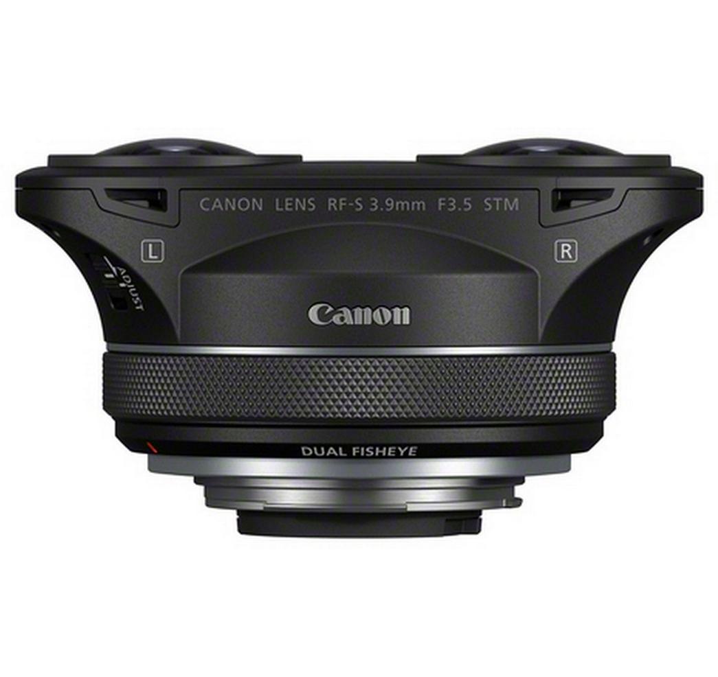 Festbrennweite RF 3.9mm F/3.5 STM Dual Fisheye – Canon RF<br>Duales Fischaugen-Objektiv