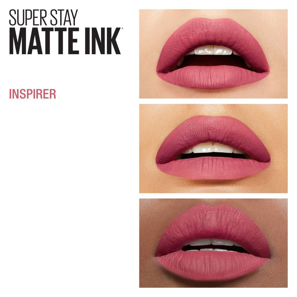 Een lippenstift die goed vasthoudt en niet droogtSuperStay Matte Ink City Edition lippenstift - 125 Inspirer