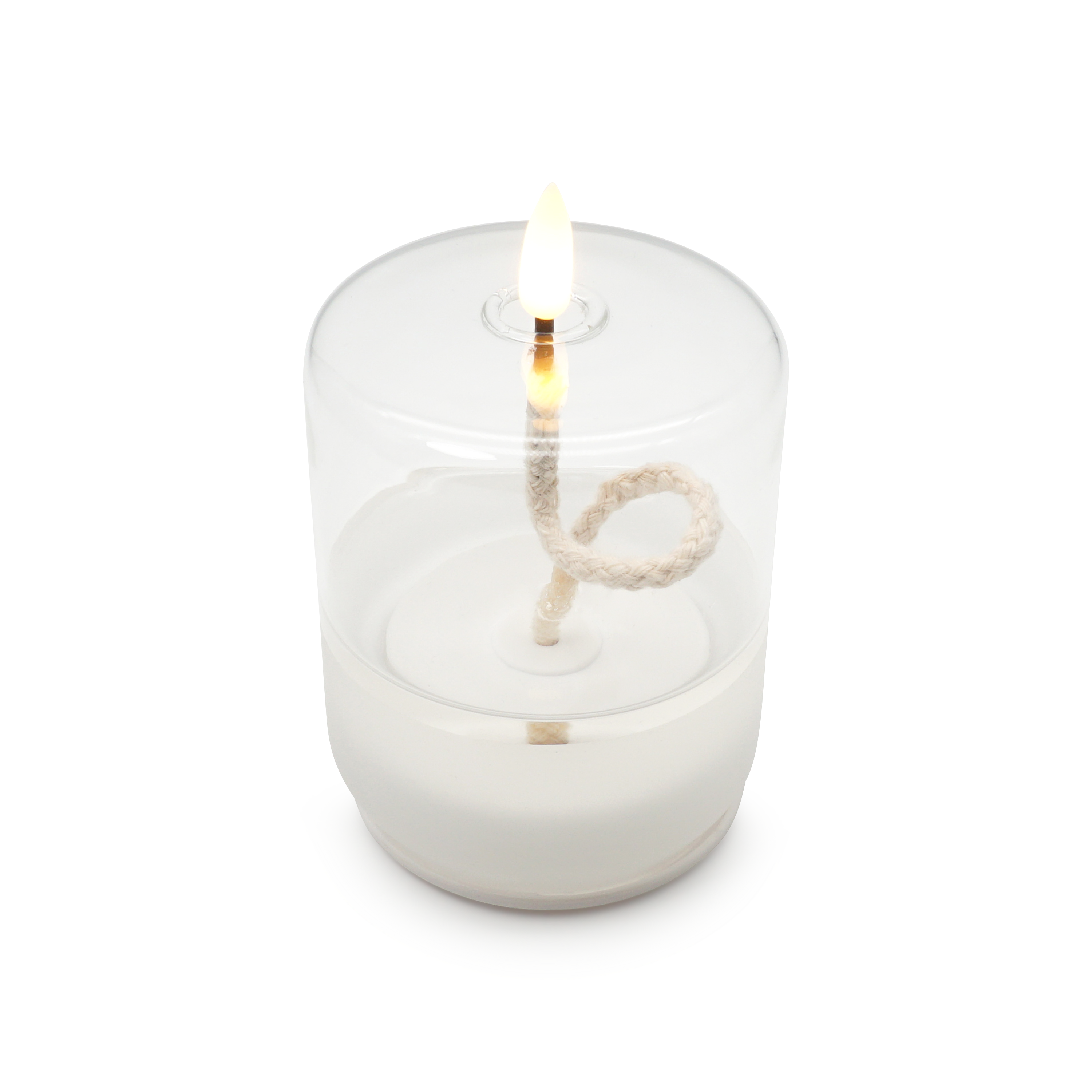 (13cm) LED Kerze Home Deko Stimmungsleuchte Laterne Flamme Float (12.061-28) - Warmweiss