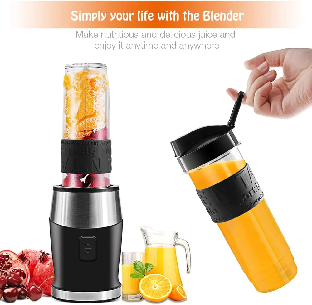 Blender électrique Smoothie 3 en 1 24000 tours/min 700W gris noir Vend