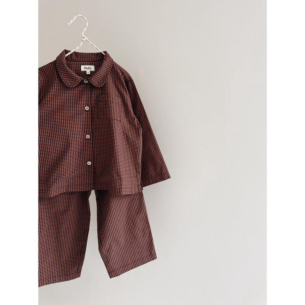 Køb Lalaby Indigo Check Classic Pyjamas