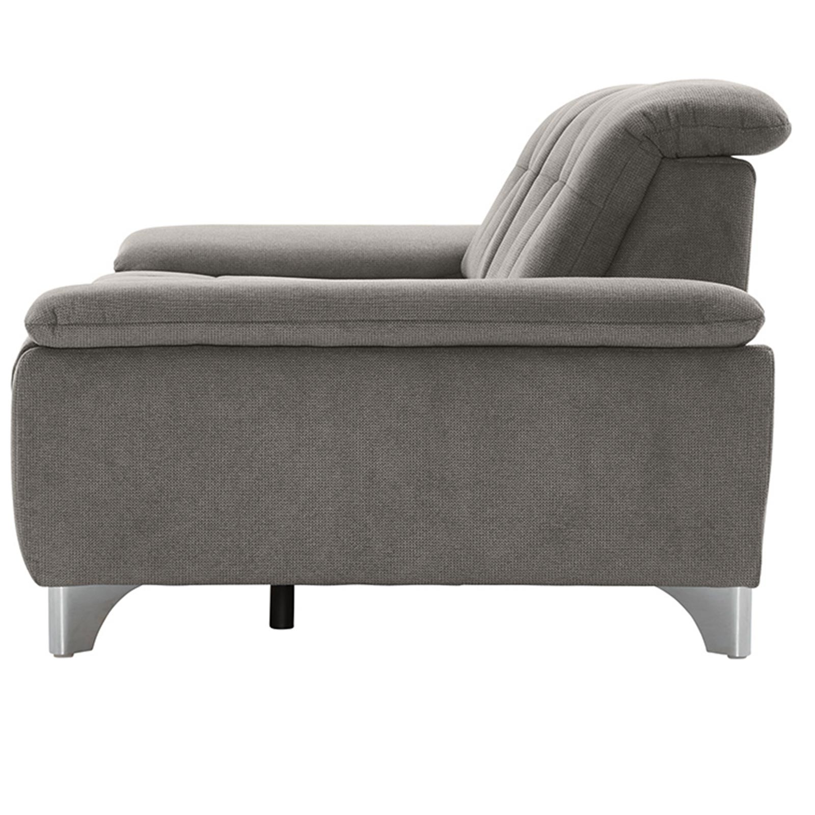 polsterpower 2,5-Sitzer-Sofa - Belle grey - Basismodell