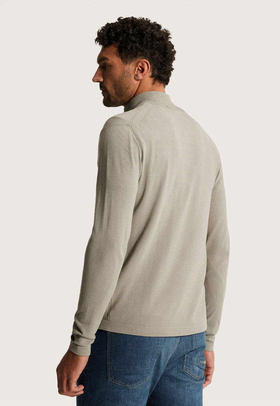 Cast Iron Collar Half Zip Trui