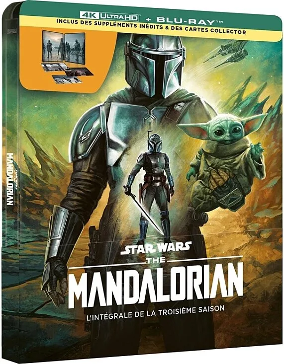 Mandalorian - Saison 3 Édition limitée Steelbook (4K Ultra HD   Blu-Ray) Disques Blu-ray films