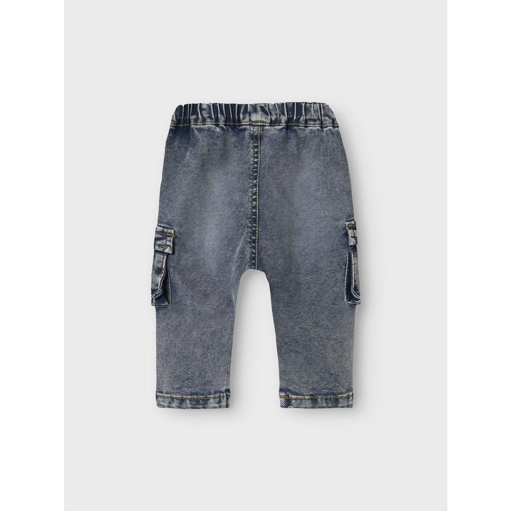 Køb Name It Dark Blue Denim Nbmben Baggy Cargo Jeans 2727-Yb Noos