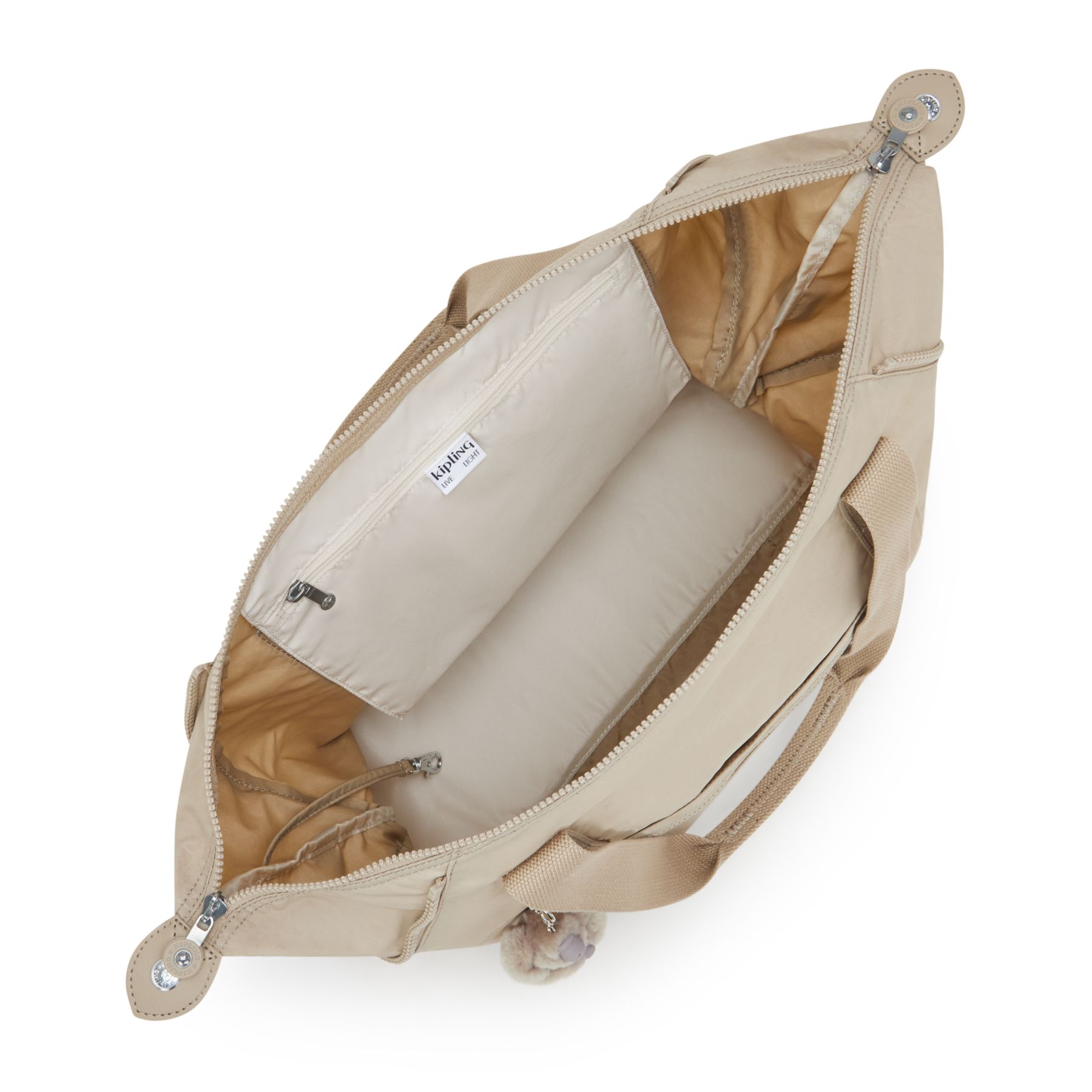 ART M  Fourre-Tout De Voyage Avec Manchon Pour Valise - Signature Beige Embossed