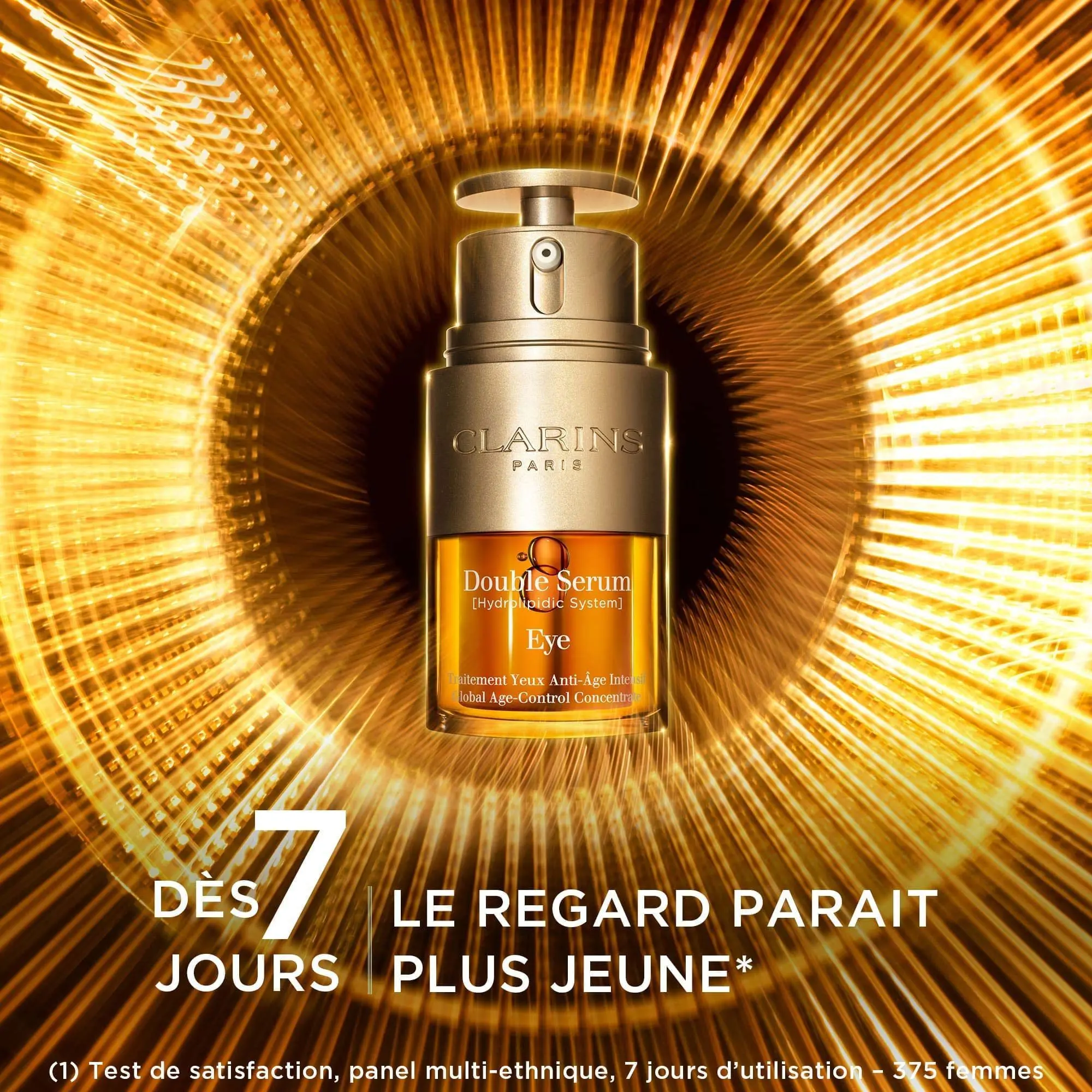 Clarins - Double Serum Eye Traitement Yeux Anti âge Intensif- Contour des yeux et lèvres