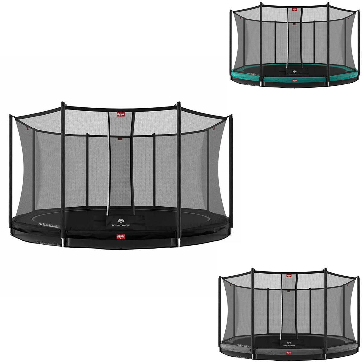 Bergtoys BERG Favorit Trampolin - InGround + Safety Net Comfort