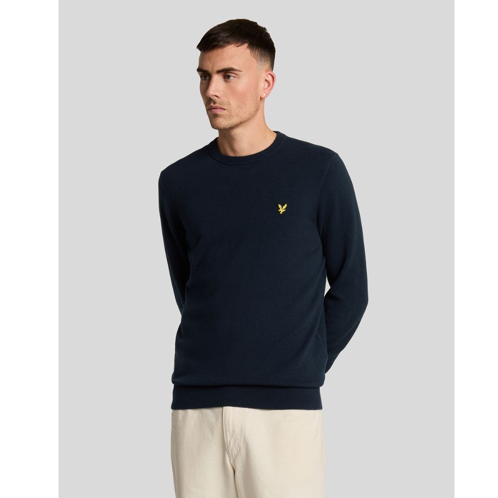 Crew Neck Genser Herre Navy