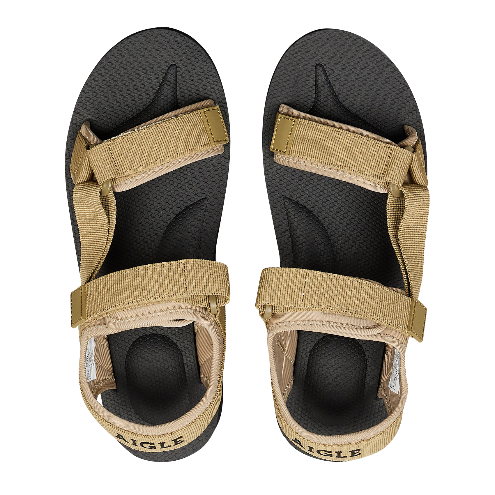 EVRON - Sandales plates à scratch | Beige