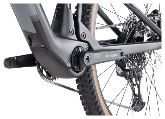 VTT Électrique Tout-Suspendu BMC Fourstroke AMP LT Three Sram NX Eagle 12V 360 Wh 29'' Gris Iron Noir 2024