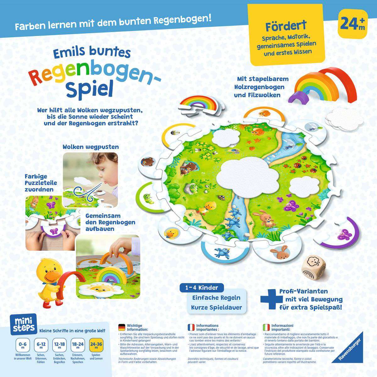 Ravensburger Spiel ministeps: Emils buntes Regenbogen-Spiel