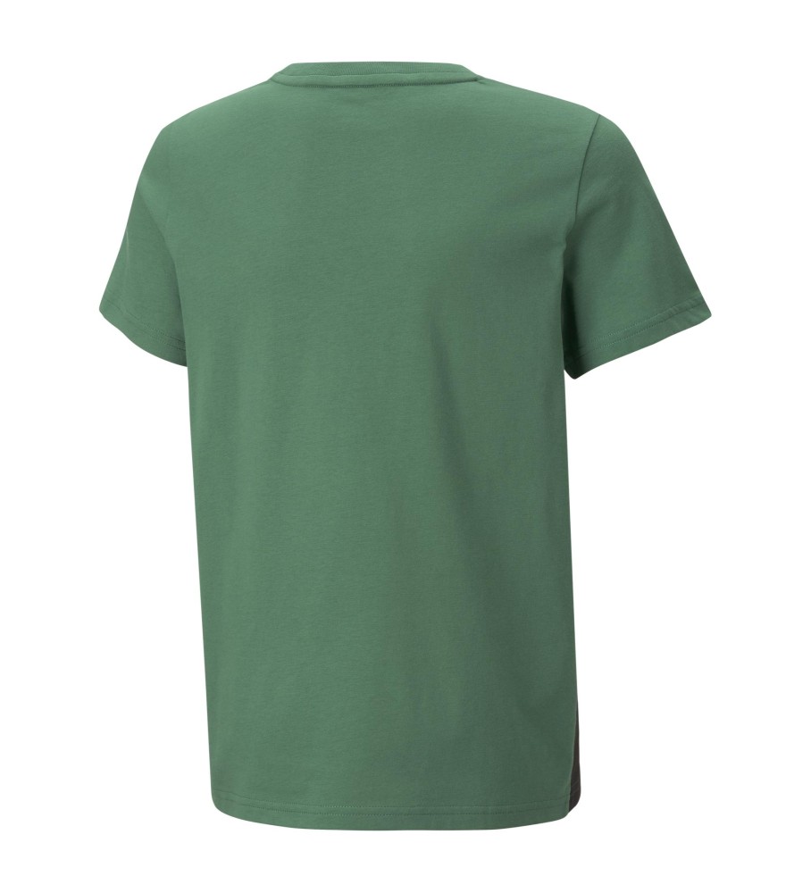Puma Camiseta Essential Colour Blocked verde, negro