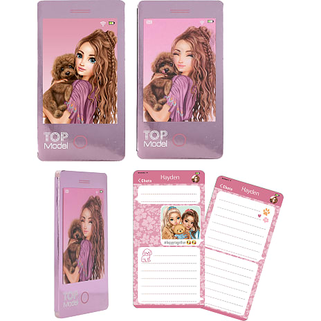 TOPModel notesbog - mobiltelefon – flere varianter - assorteret