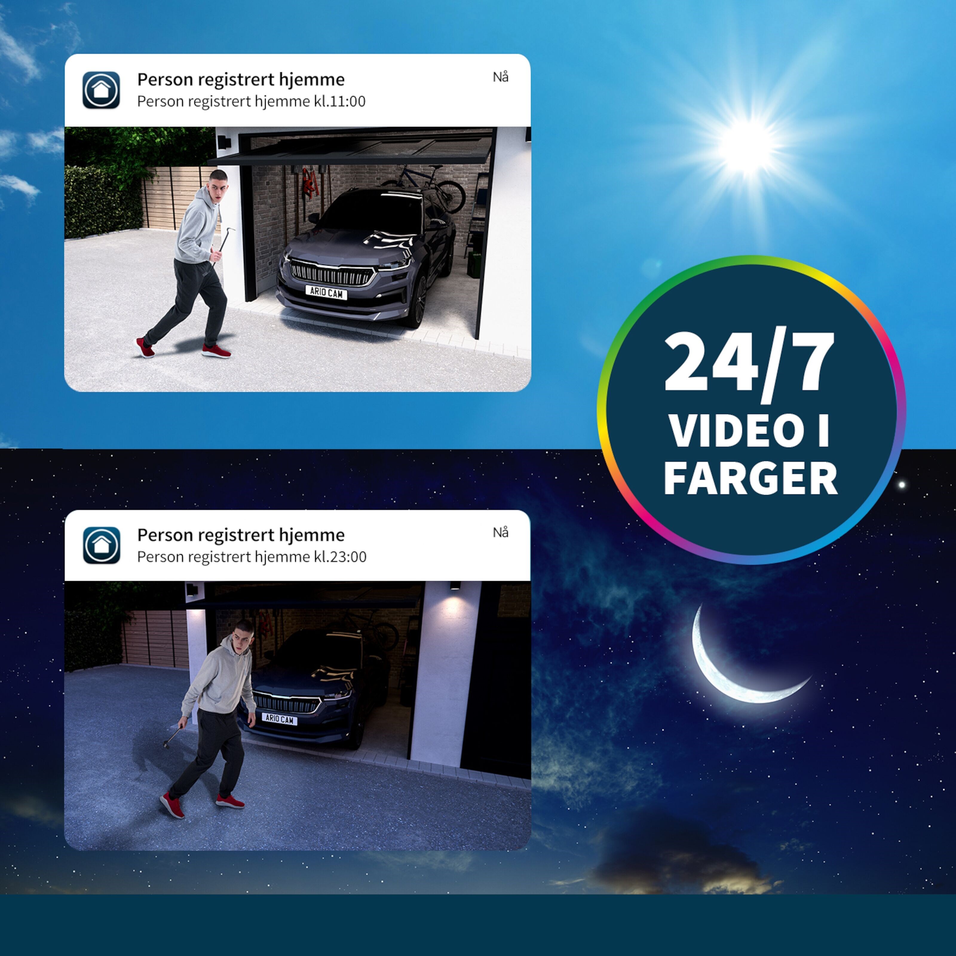 Arlo Ultra 2 Spotlight Trådløst overvåkingskamera 3-pk.