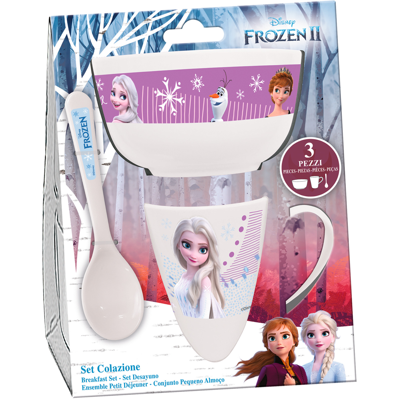 Frühstücksset FROZEN 3tlg