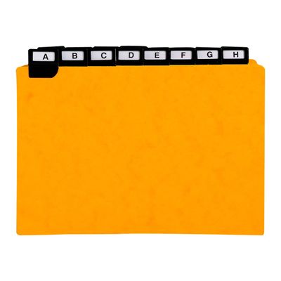 Exacompta - Intercalaires alphabétiques pour boîte à fiches - 24 positions A à Z
