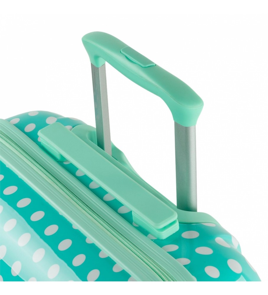 Mala de viagem rígida ITACA 702460 Turquesa - 67x45x24cm -