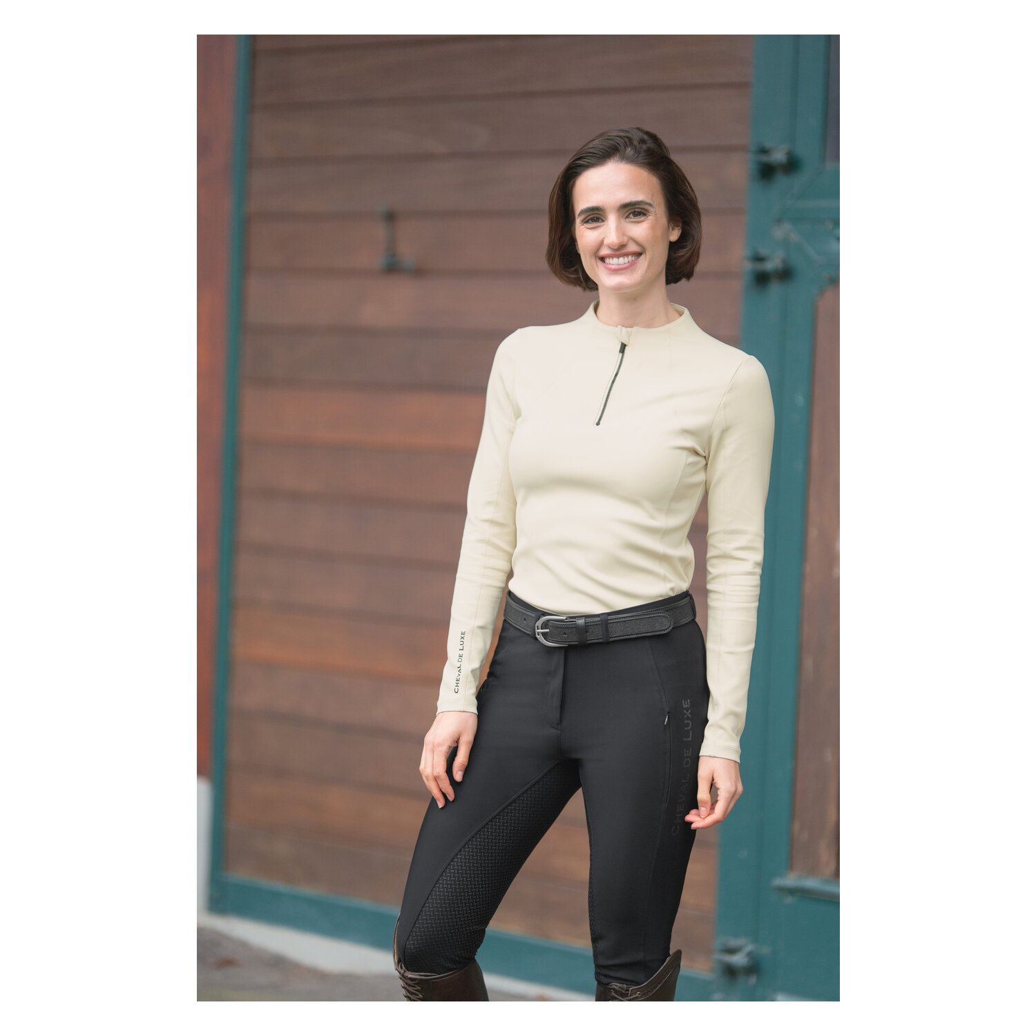 Cheval de Luxe Grip-Vollbesatz-Reithose - black