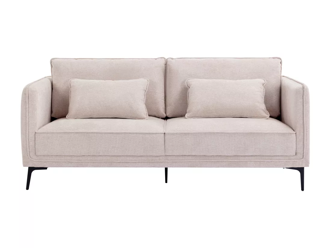 Canapé 3 places en tissu beige TORMELDA
