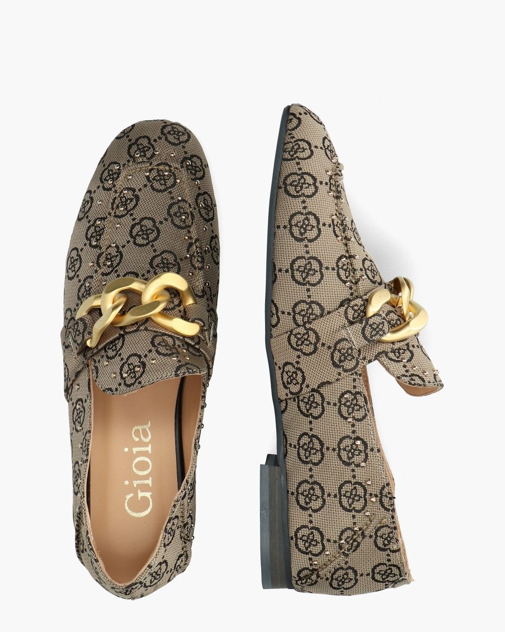Gioia Wianna Bruin/Zwart Damesloafers