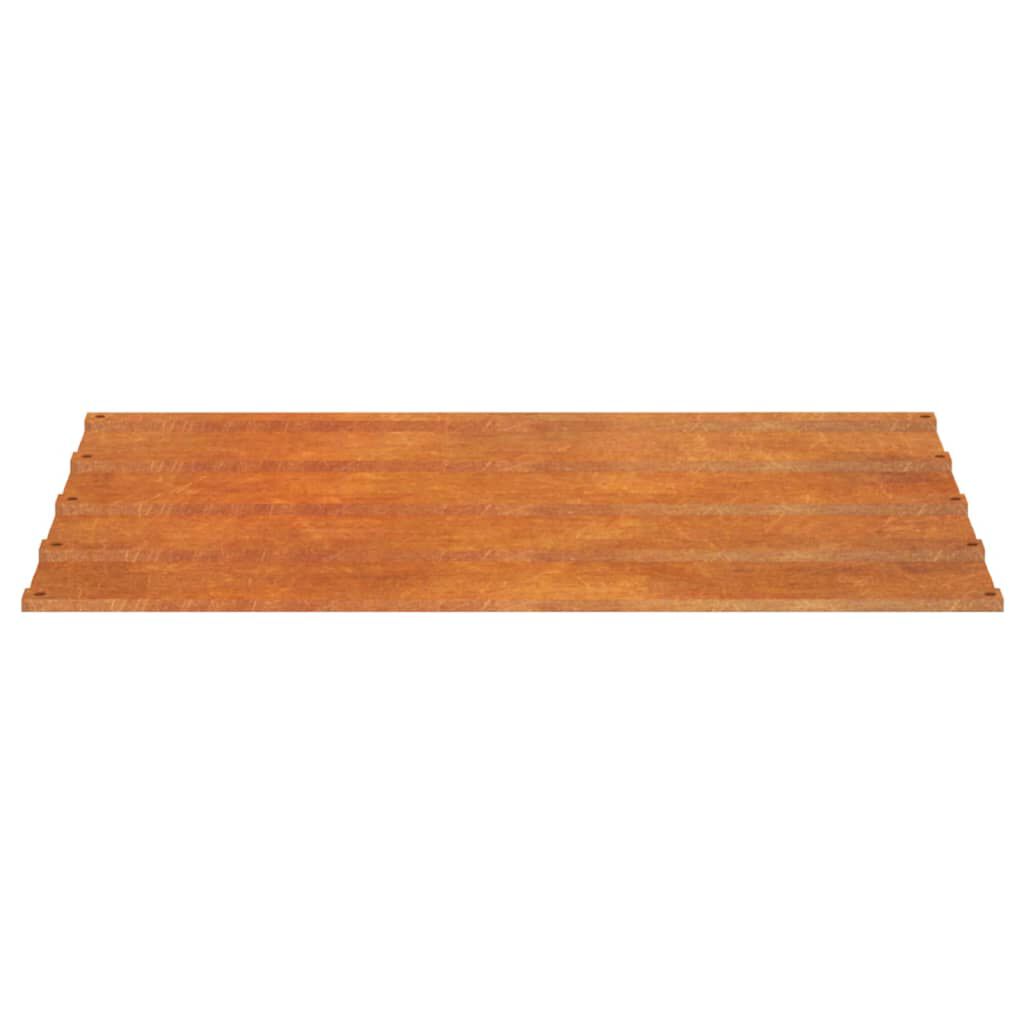 vidaXL Dakpanelen, 12 stuks, roest, 60x44 cm, cortenstaal