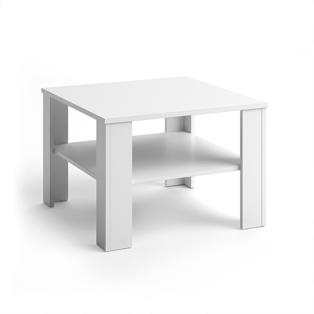 VICCO Couchtisch HOMER Weiß 60x60 cm - Wohnzimmer Sofatisch Kaffeetisch