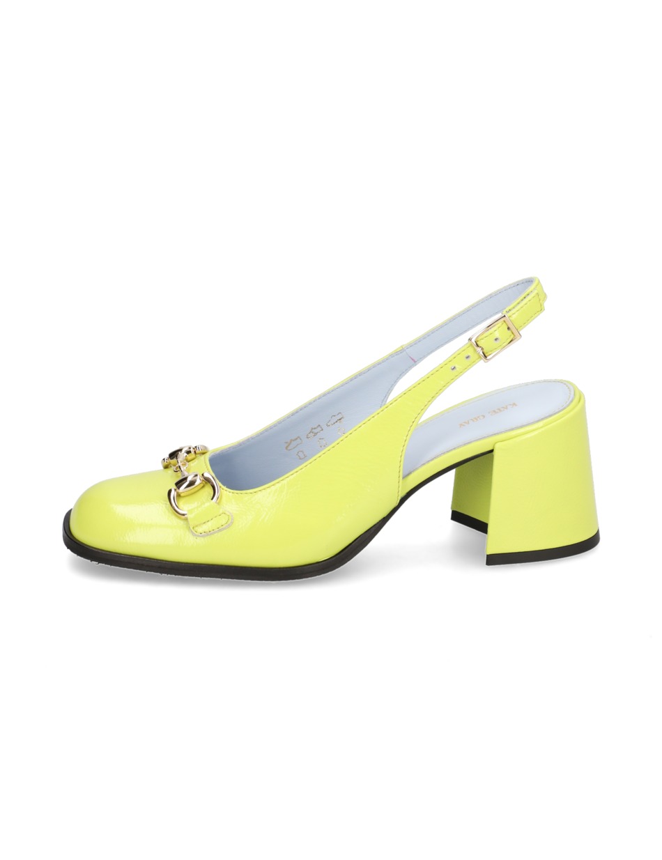 Lackleder Slingpumps