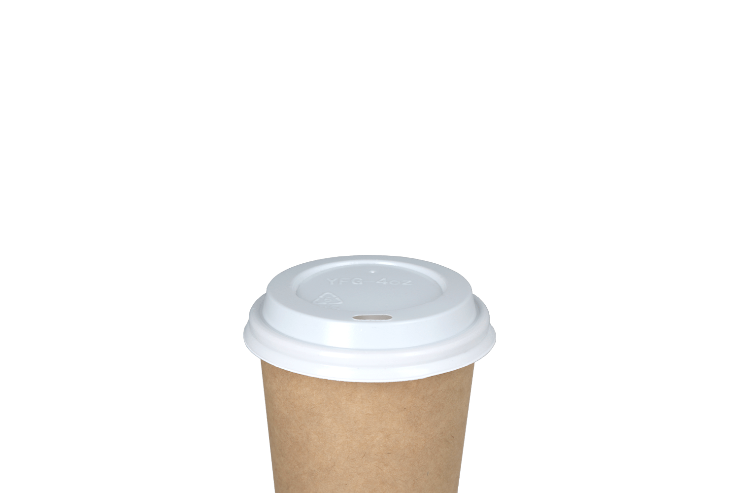 Koffiebeker deksels wit Ø63mm