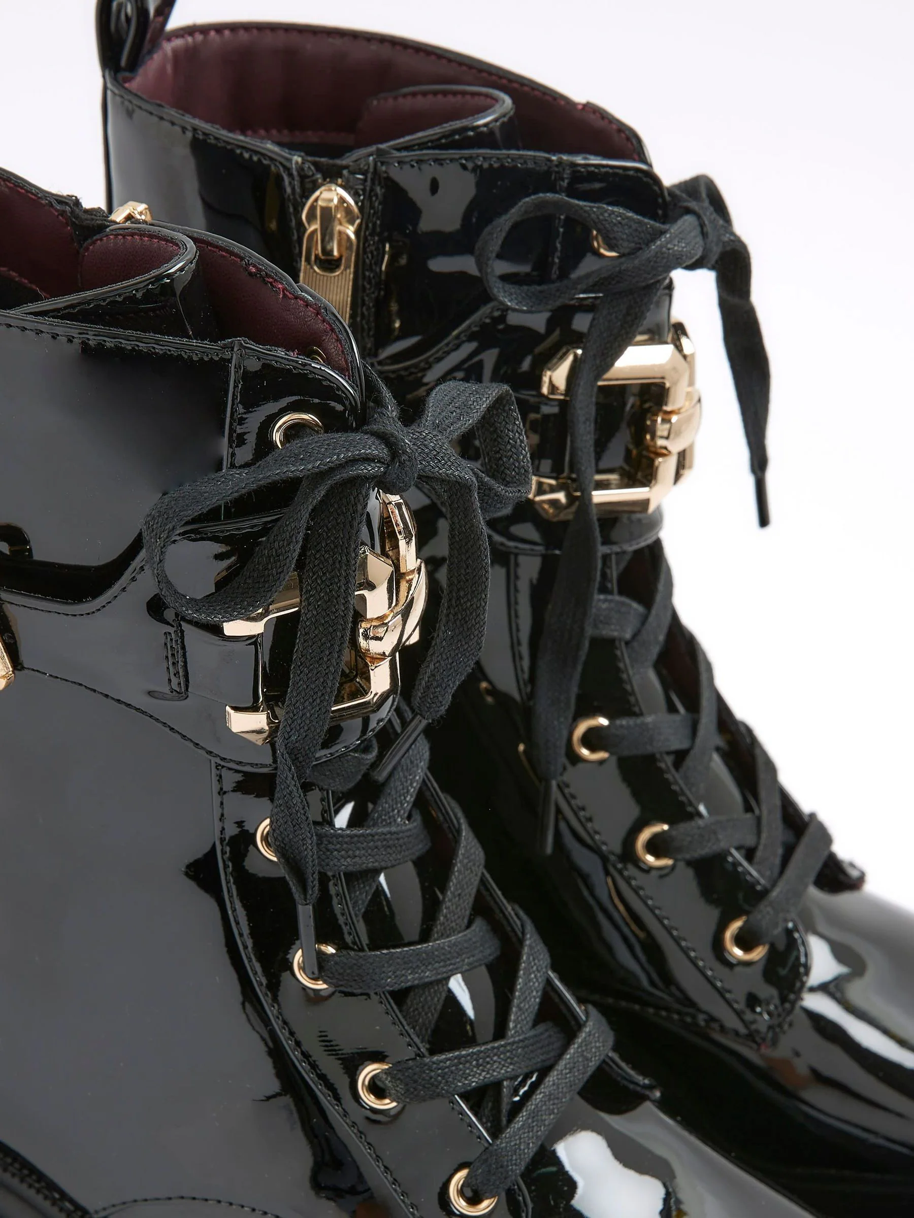 River Island Lace-Up Chunky Boots