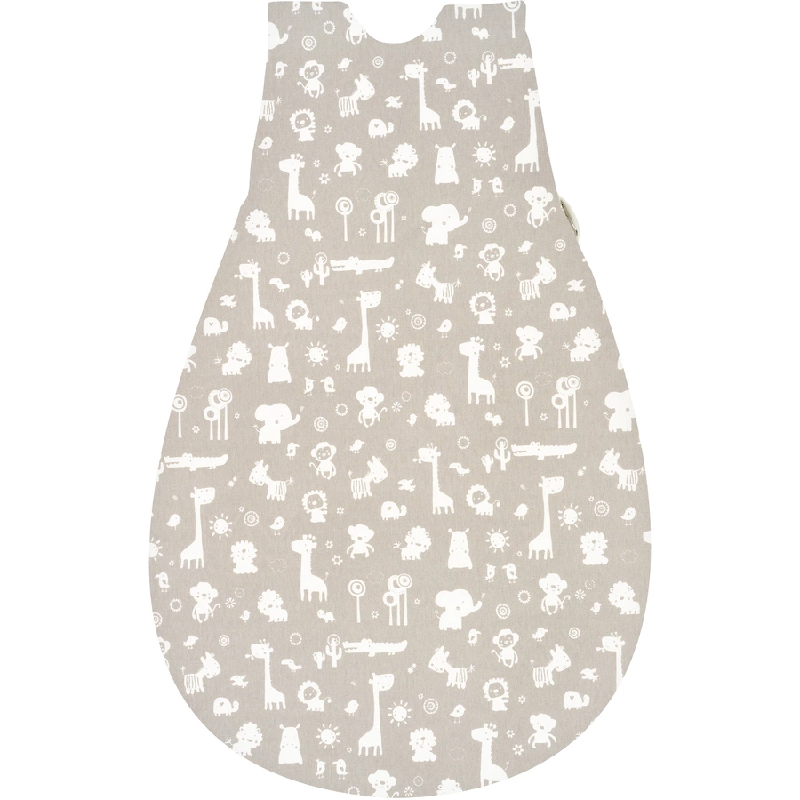 Alvi® Baby-Mäxchen® Außensack Zootiere taupe