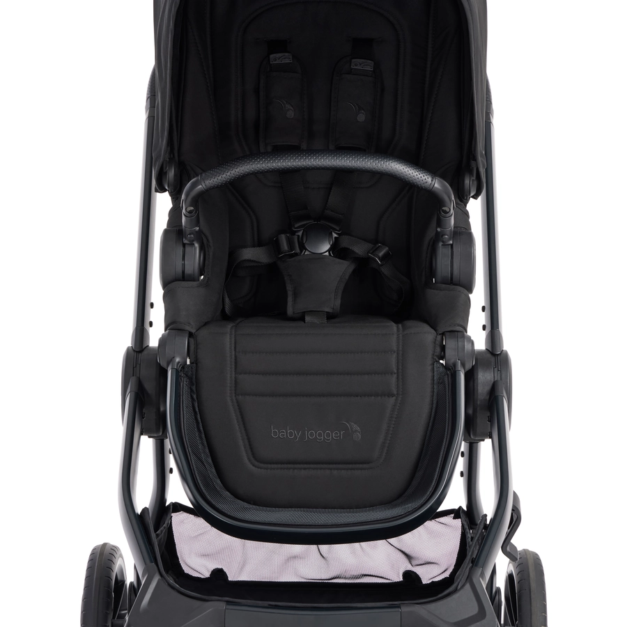 baby jogger Kinderwagen City Sights Rich Black inkl. Babywanne und Wetterschutz