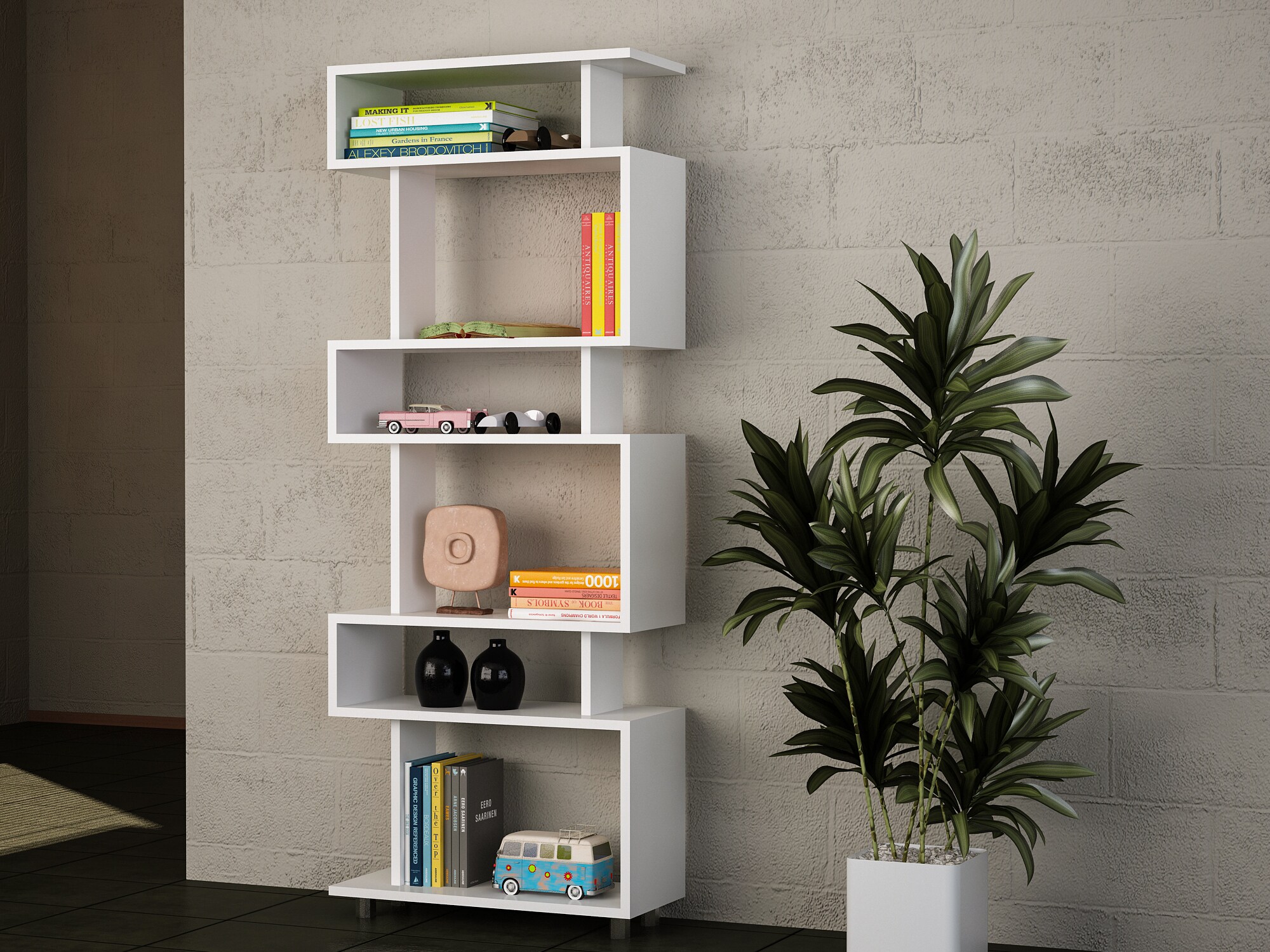 BücherregalBlok Weiß